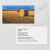 Boerderij- en grondverkoper visitekaartje (Voorkant / Achterkant)