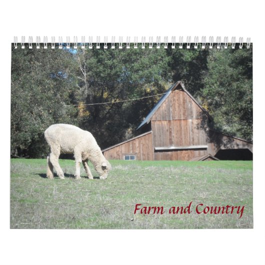 Boerderij en land kalender (Hoes)