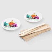 Boerderij- en mestkippen die op eieren wachten handwaaier (Niet-gemonteerd)