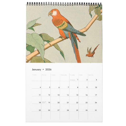 Boerderij en Oerwoud van kinderen Dierlijk Afbeeld Kalender (Jan 2026)