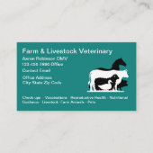 Boerderij- en veeteeltziekenhuis visitekaartje (Voorkant)