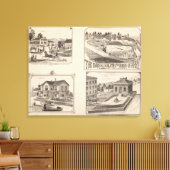 boerderij en waterbouw in Hydeville Canvas Afdruk (Insitu (Woonkamer))