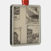 boerderij en waterbouw in Hydeville Metalen Ornament (Rechts)