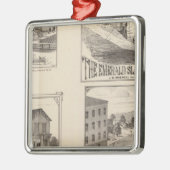 boerderij en waterbouw in Hydeville Metalen Ornament (Links)