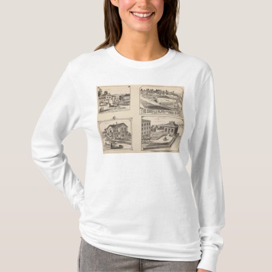 boerderij en waterbouw in Hydeville T-shirt (Voorkant)