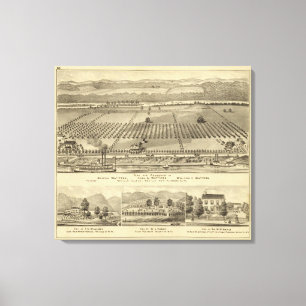 Boerderij en woonplaats van Joseph Canvas Afdruk