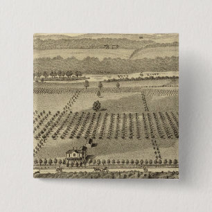 Boerderij en woonplaats van Joseph Vierkante Button 5,1 Cm