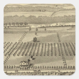 Boerderij en woonplaats van Joseph Vierkante Sticker