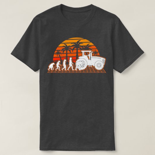 Boerderij Equipment Mechanic Evolution Sunset Trac T-shirt (Design voorkant)