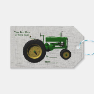 Boerderij erf tractor rustieke landelijke witte ho cadeaulabel