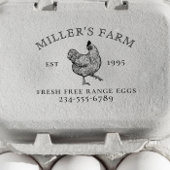 Boerderij Est jaar  Logo  Zelfinktende Stempel