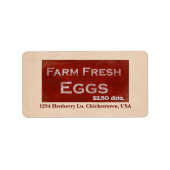 Boerderij Etiket verse eieren (Voorkant)