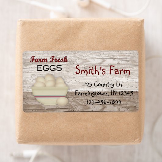 Boerderij Etiket verse eieren (Insitu)
