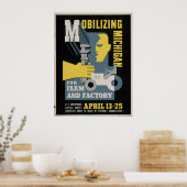 Boerderij Factory Mobilzing Michigan 1943 WPA Poster (Keuken)