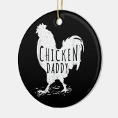Boerderij Farmer Rooster Funny  Keramisch Ornament (Links)