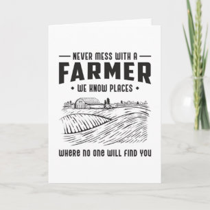 Boerderij Farming Agriculture Grappig Tractor Gift Kaart