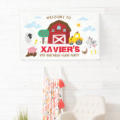 Boerderij feest achtergrond, boerderij verjaardag spandoek (Insitu)