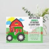 Boerderij Feest Uitnodiging (Staand voorkant)