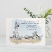 Boerderij Feest Uitnodigingen (Staand voorkant)