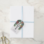 Boerderij Feestelijke Kerst Wit Liefde Gift Label Cadeaulabel (Met Touw)