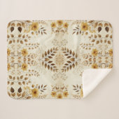 Boerderij Floral Sherpa Blanket Sherpa Deken (Voorkant (horizontaal))