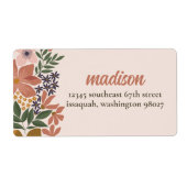 Boerderij Floral Vrijgezellenfeest Retour Adres La Etiket (Voorkant)