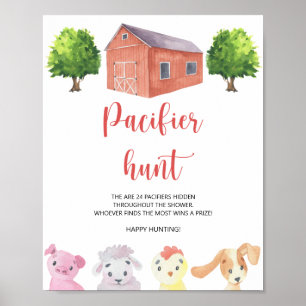 Boerderij - fopspeenjacht poster