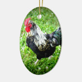 Boerderij Fowl Keramisch Ornament (Links)