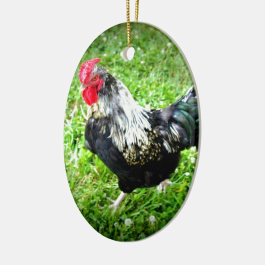Boerderij Fowl Keramisch Ornament (Links)