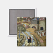 Boerderij Franse Straat Magneet (Voorkant / Achterkant)