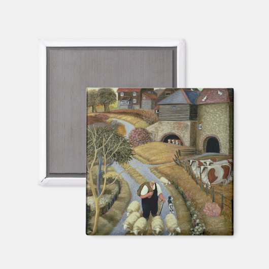 Boerderij Franse Straat Magneet (Voorkant / Achterkant)