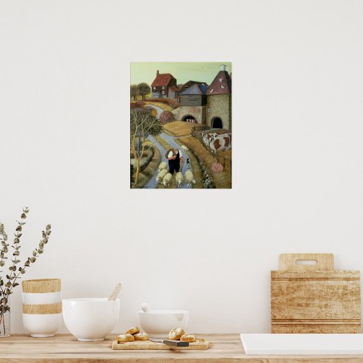 Boerderij Franse Straat Poster (Keuken)