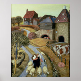 Boerderij Franse Straat Poster