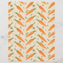 Boerderij-Fresh Carrot Pattern Flat Paper Sheet