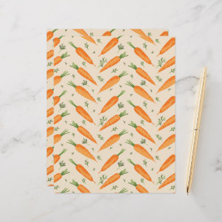 Boerderij-Fresh Carrot Pattern Flat Paper Sheet