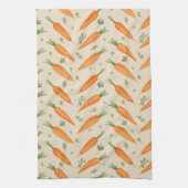 Boerderij-Fresh Carrot visgraatpatroon Theedoek (Verticaal)