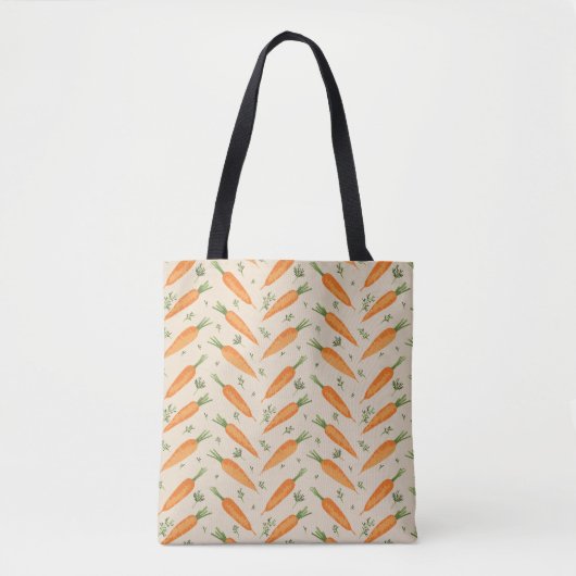 Boerderij-Fresh Carrot visgraatpatroon Tote Bag (Voorkant)