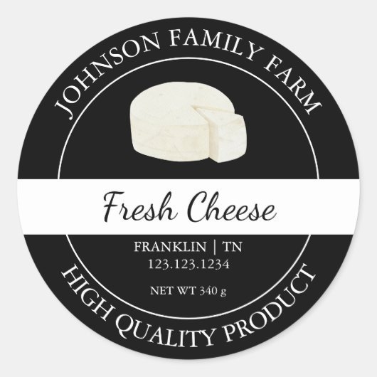 Boerderij Fresh Cheese Black Label (Voorkant)