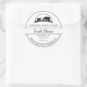Boerderij Fresh Cheese Label (Tas)