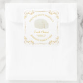  Boerderij Fresh Cheese Square Label (Tas)