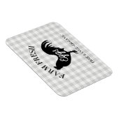 Boerderij Fresh Chicken Country Gingham Magneet (Rechterzijde)