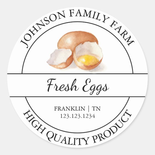 Boerderij Fresh Chicken Egg White Label (Voorkant)
