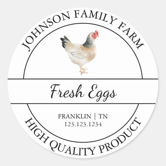 Boerderij Fresh Chicken Egg White Label (Voorkant)