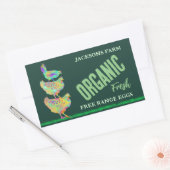 Boerderij Fresh Chicken Eggs Organic Free Range Rechthoekige Sticker (Envelop)