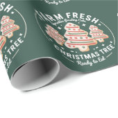 Boerderij Fresh Christmas Tree Cake Xmas Holiday Cadeaupapier (Rol Hoek)