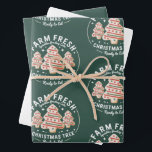 Boerderij Fresh Christmas Tree Cake Xmas Holiday Inpakpapier Vel<br><div class="desc">Boerderij Fresh Christmas Tree Cake Xmas Holiday</div>