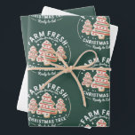 Boerderij Fresh Christmas Tree Cake Xmas Holiday Inpakpapier Vel<br><div class="desc">Boerderij Fresh Christmas Tree Cake Xmas Holiday</div>