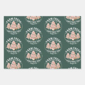 Boerderij Fresh Christmas Tree Cake Xmas Holiday Inpakpapier Vel (Voorkant)