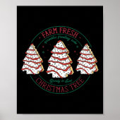 Boerderij Fresh Christmas Tree Frosting Frosted Ca Poster (Voorkant)