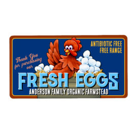 Boerderij Fresh Egg Carton Label